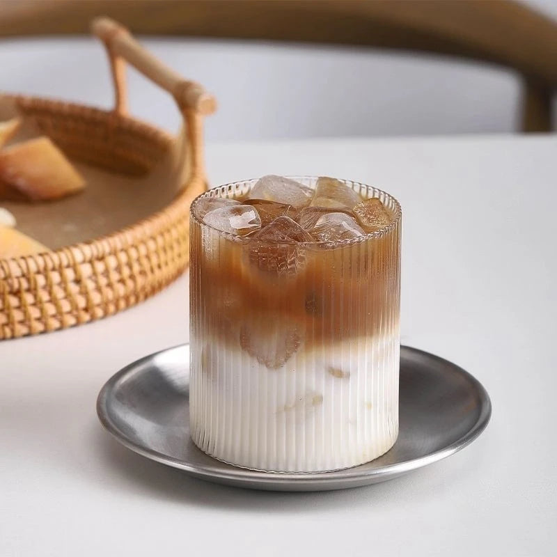 Glass Cup Transparent Mug for Coffee Milk Beer Water 1 6pcs Set