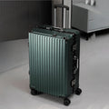 Aluminum Frame Rolling Suitcase USB Carry On Luggage with Spinner Wheels
