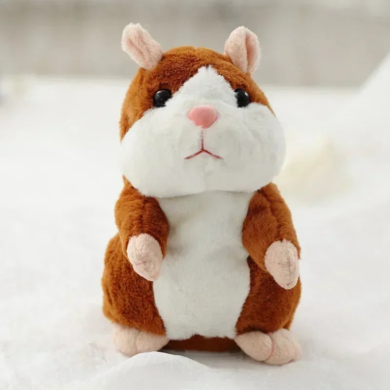 Talking Hamster Plush Toy Funny Repeating Animal Doll for Kids