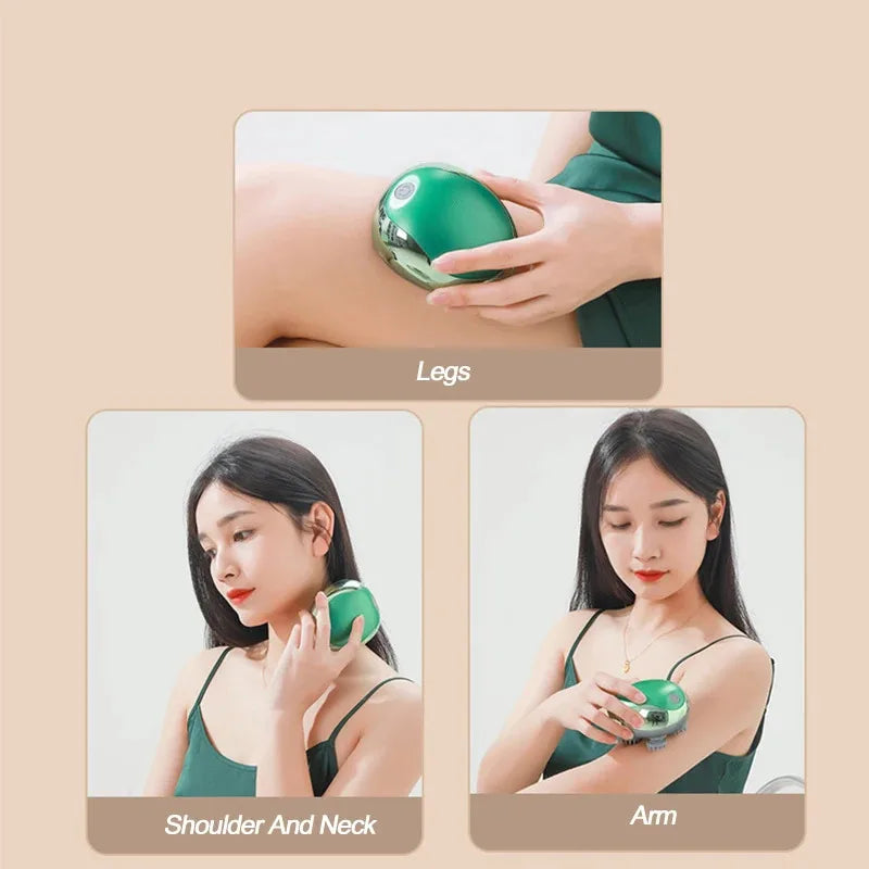 Mini Electric Scalp Massager Magnetic Rechargeable Deep Kneading Relaxation