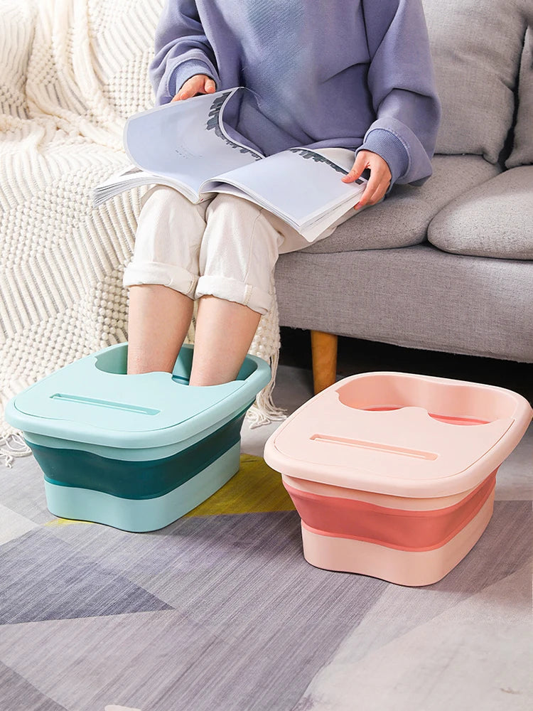 Foldable Foot Spa Bucket Portable Foot Bath Massage Basin