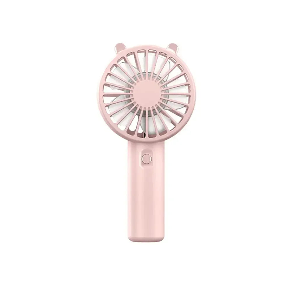 Portable USB Rechargeable Handheld Fan Mini Cooling Fan Quiet Desk Eyelash Fan