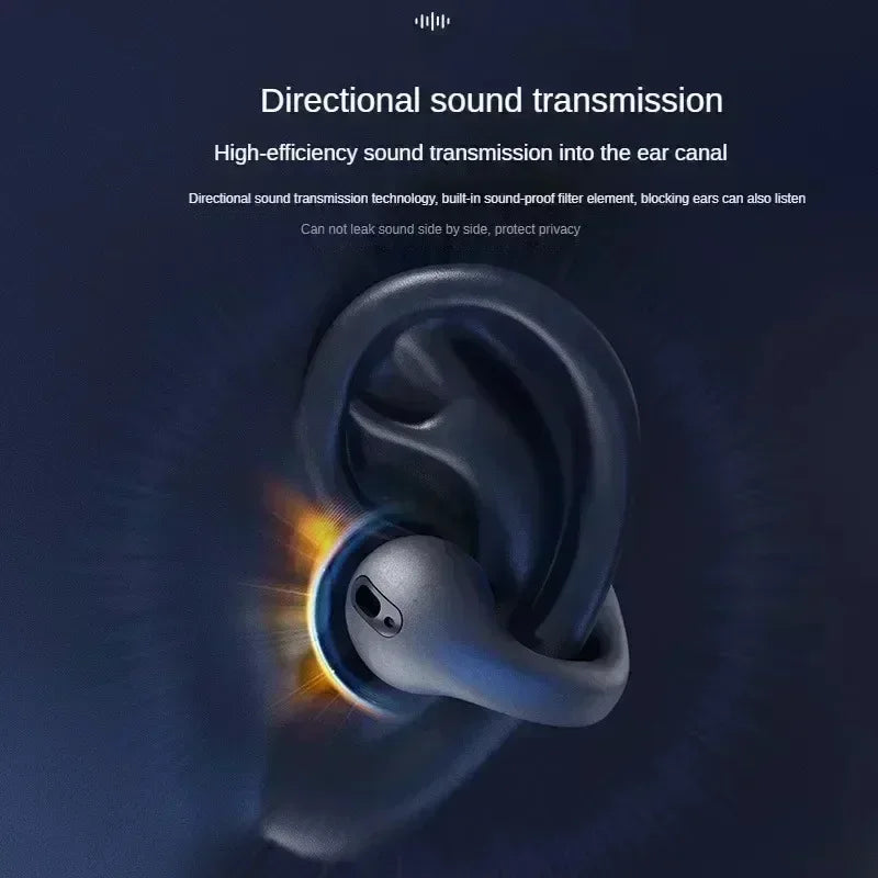 T75 Bluetooth 5.3 Bone Conduction Earbuds Wireless Sports Gaming Headset