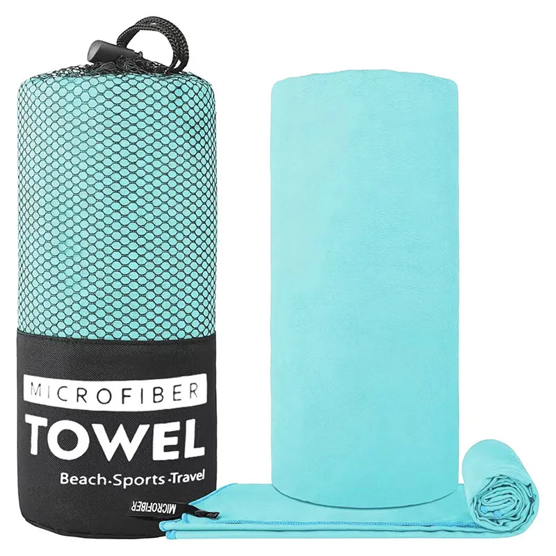 Quick Dry Microfiber Beach Towel Travel Hiking Gym Swimming Camping
