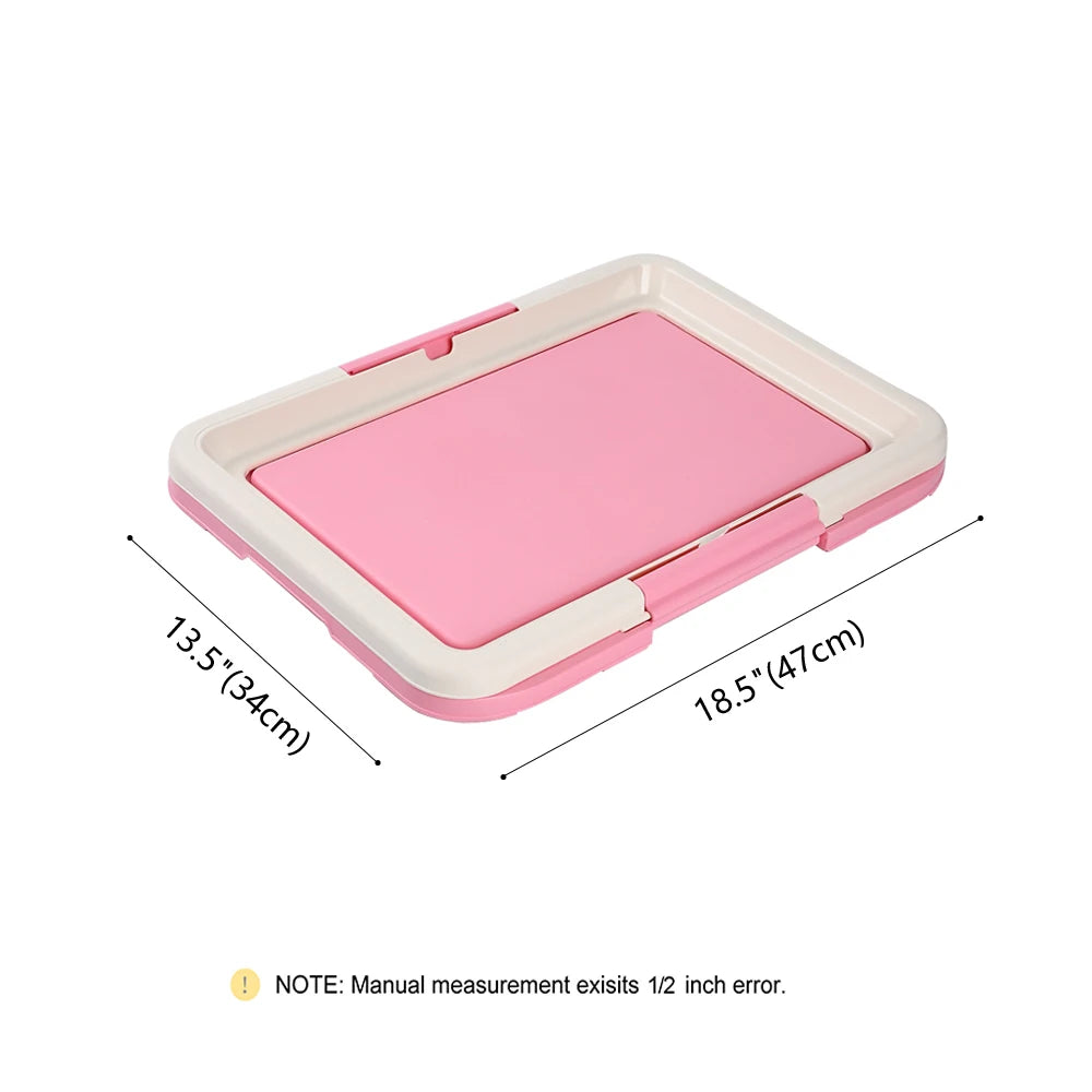Portable Indoor Dog Toilet Training Tray for Small Dogs and Cats Litter Box