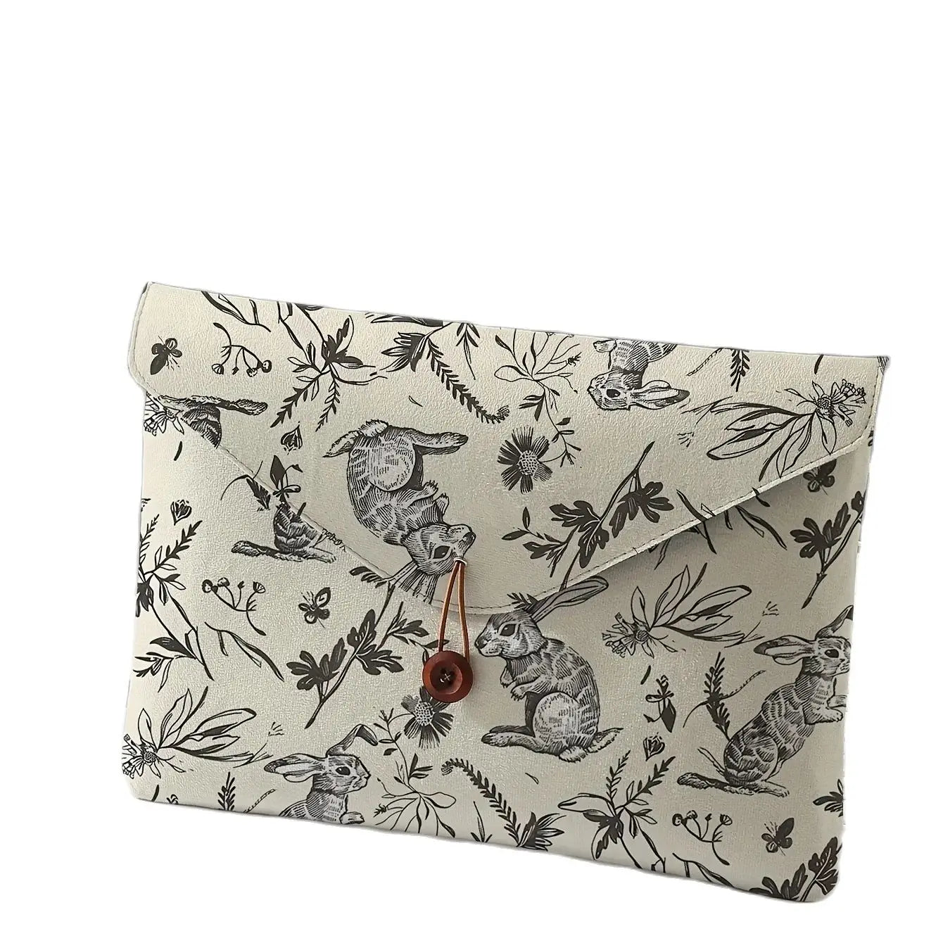 Rabbit Print Laptop Sleeve Soft Protective Bag Tablet Storage Case Cute Cover