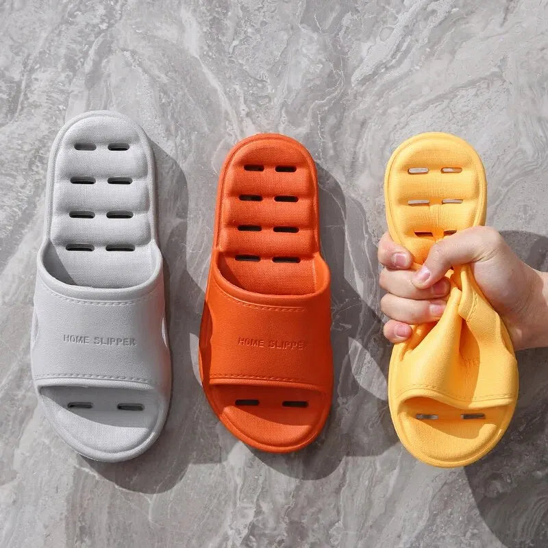 EVA Shower Slippers Non Slip Quick Dry Bathroom Slides Soft Home Slippers Women Men