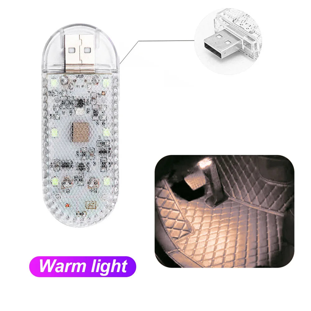 Wireless LED Car Interior Touch Light USB Rechargeable