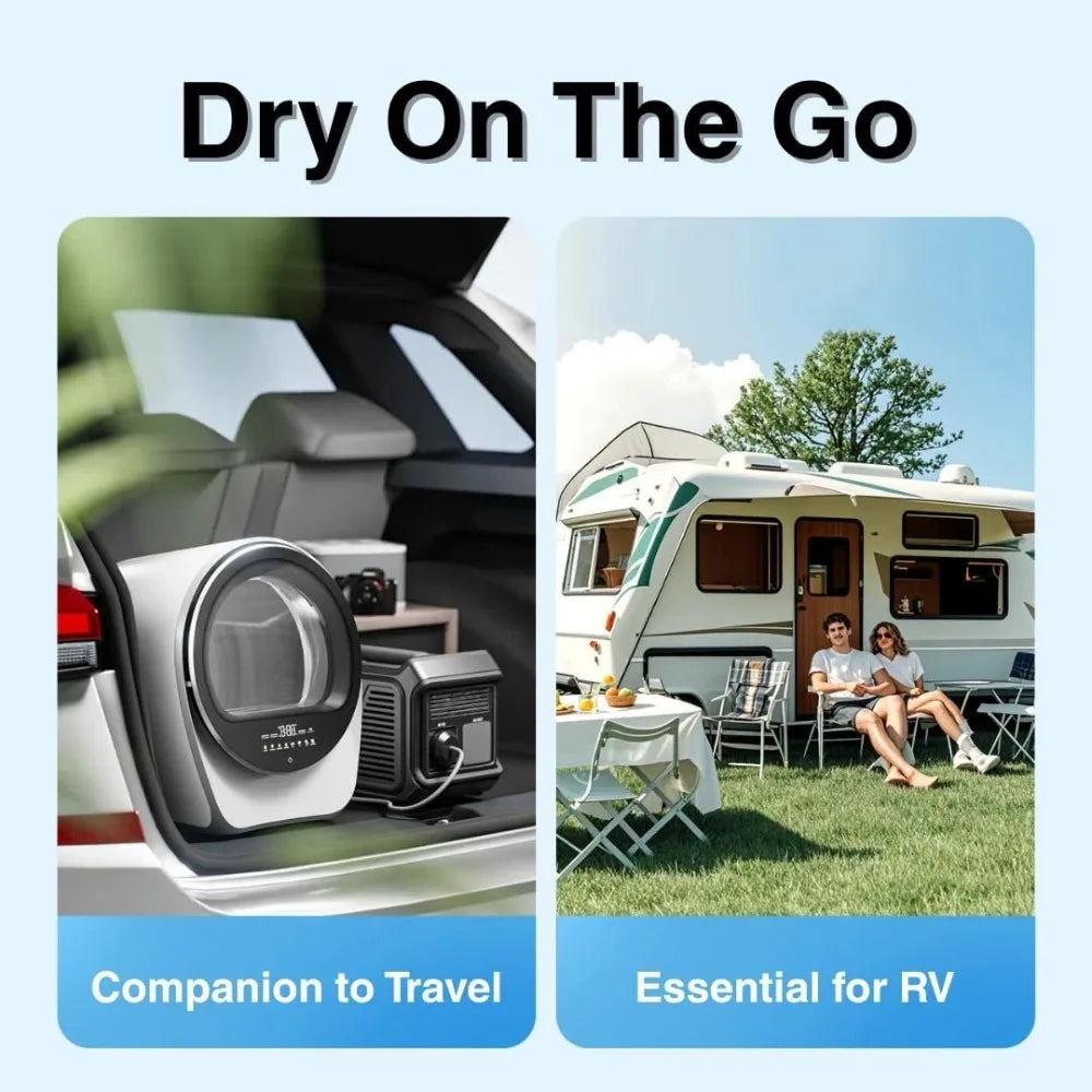 Portable Clothes Dryer Compact 1 Cu.ft 110V Ultrafast Home Apartment RV Use