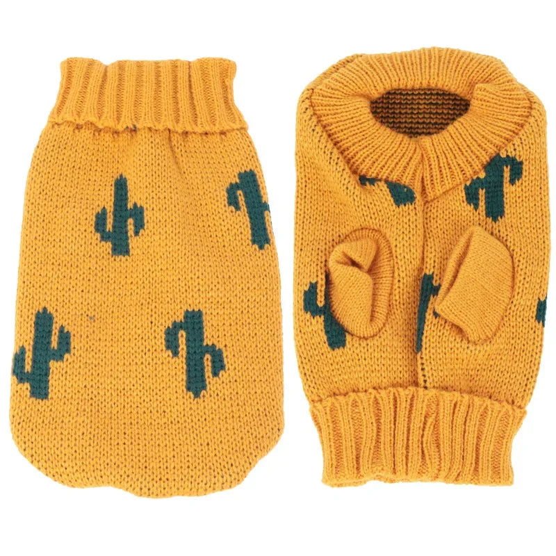 Winter Cat Sweater Vest – Fashion Warm Clothing for Sphynx Cats & Pets