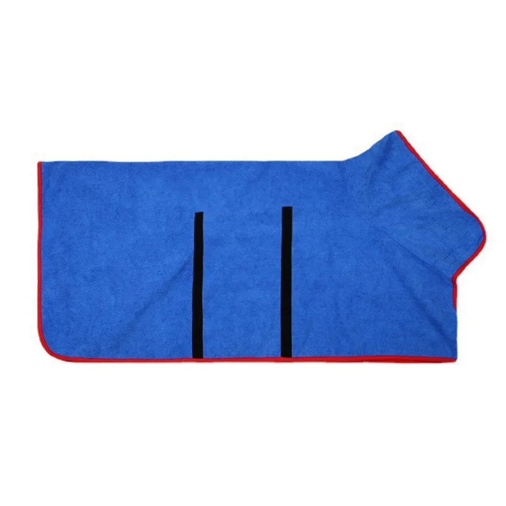 Absorbent Dog Bathrobe Quick Dry Pet Towel