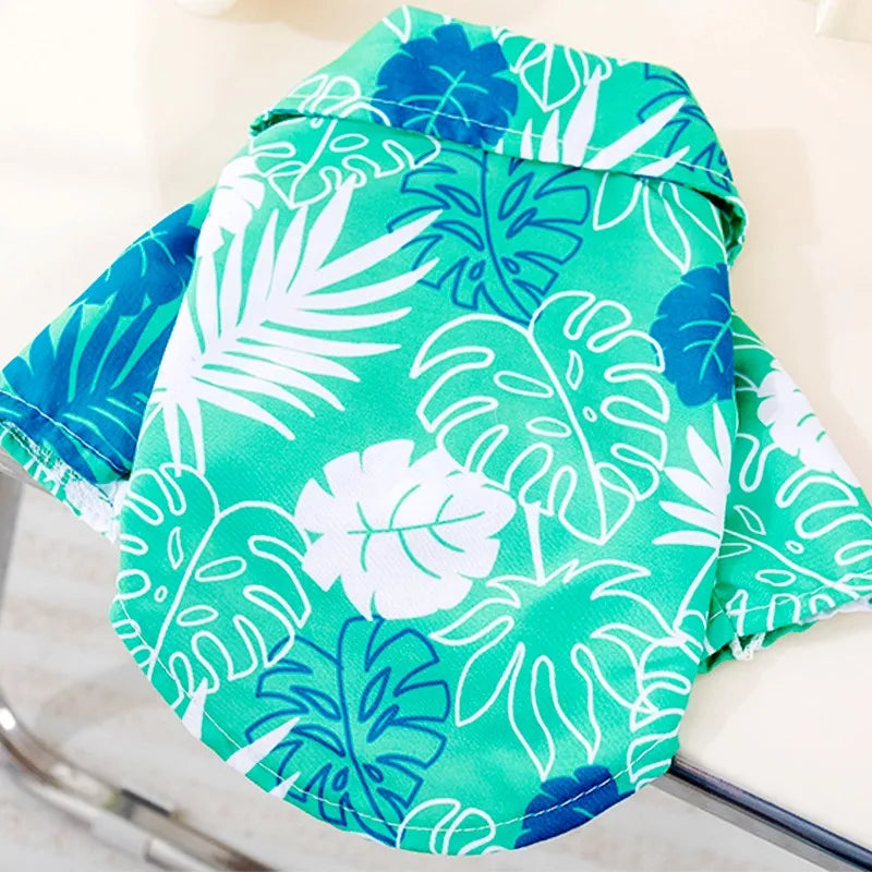 Dog Shirt Summer – Coconut Print Beach Pet Clothes for Dogs & Cats