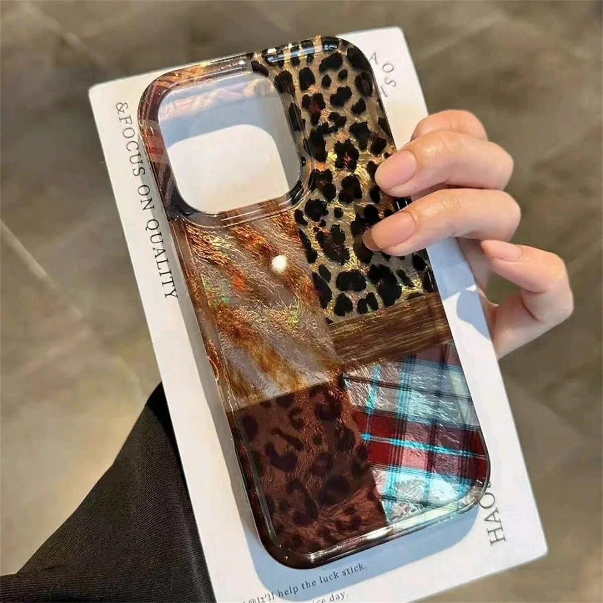 Cute Leopard Print iPhone Case