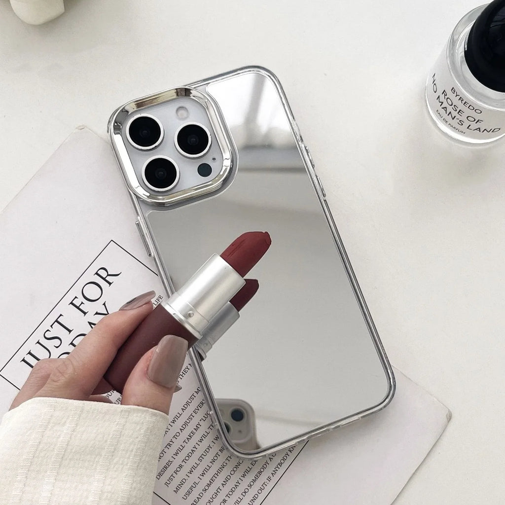 Plating Make Up Mirror iPhone Case