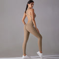 Women Full Body Shapewear Jumpsuit Tummy Control Butt Lifting Yoga Fitness Bodysuit