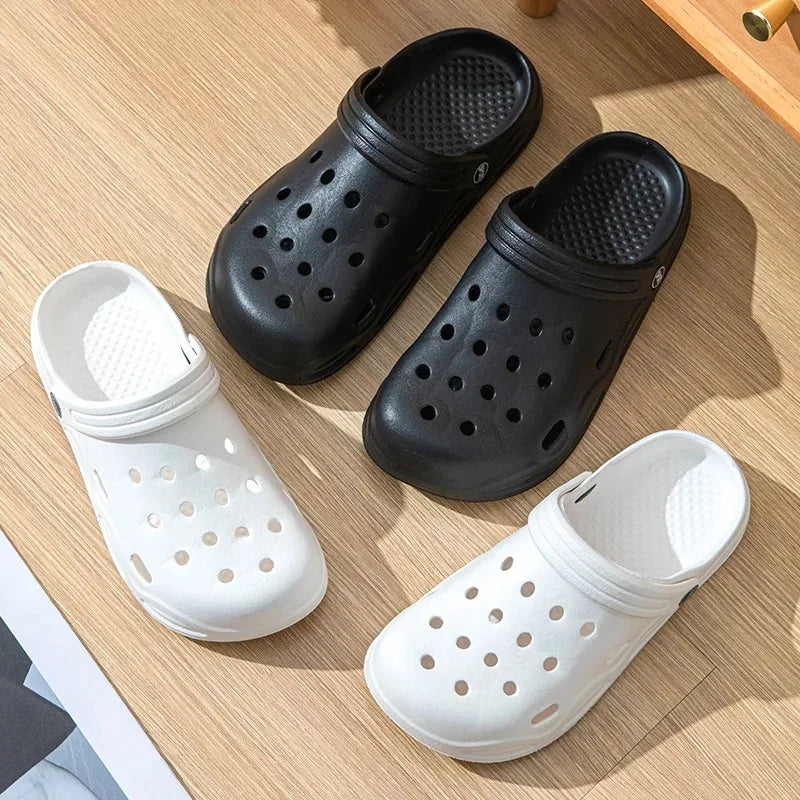 Men Closed Toe Sandals Lightweight Non Slip Garden Shoes