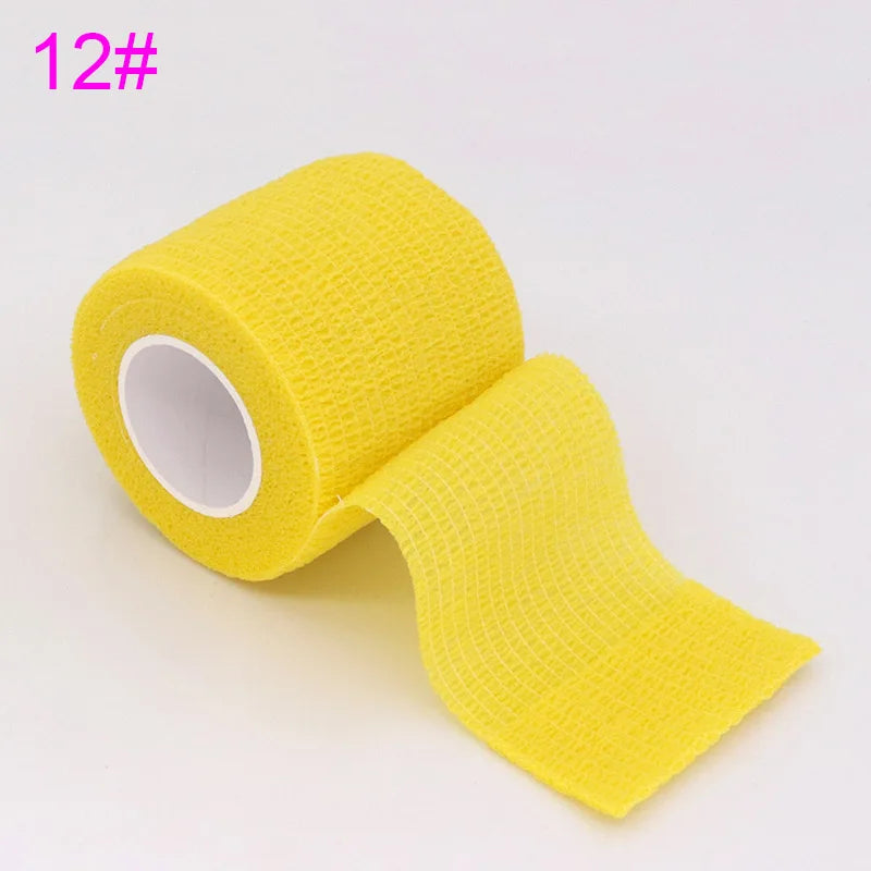 Self Adhesive Elastic Sports Wrap Tape Colorful 4.8m Knee Finger Ankle Support Bandage