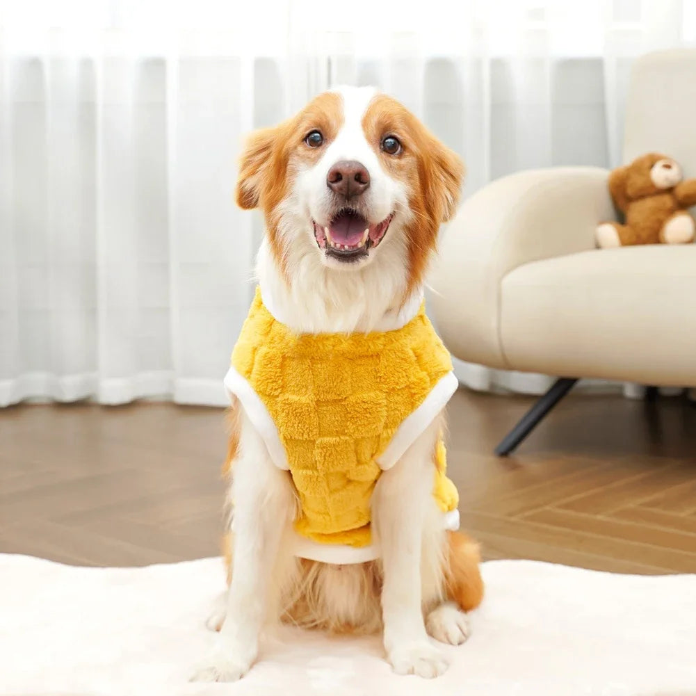Warm Flannel Dog Sweater Winter Pet Pullover Vest