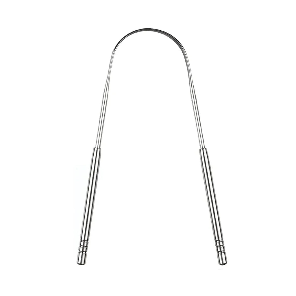 Metal Tongue Scraper Stainless Steel Cleaner Portable Oral Hygiene Tool 1-3pcs