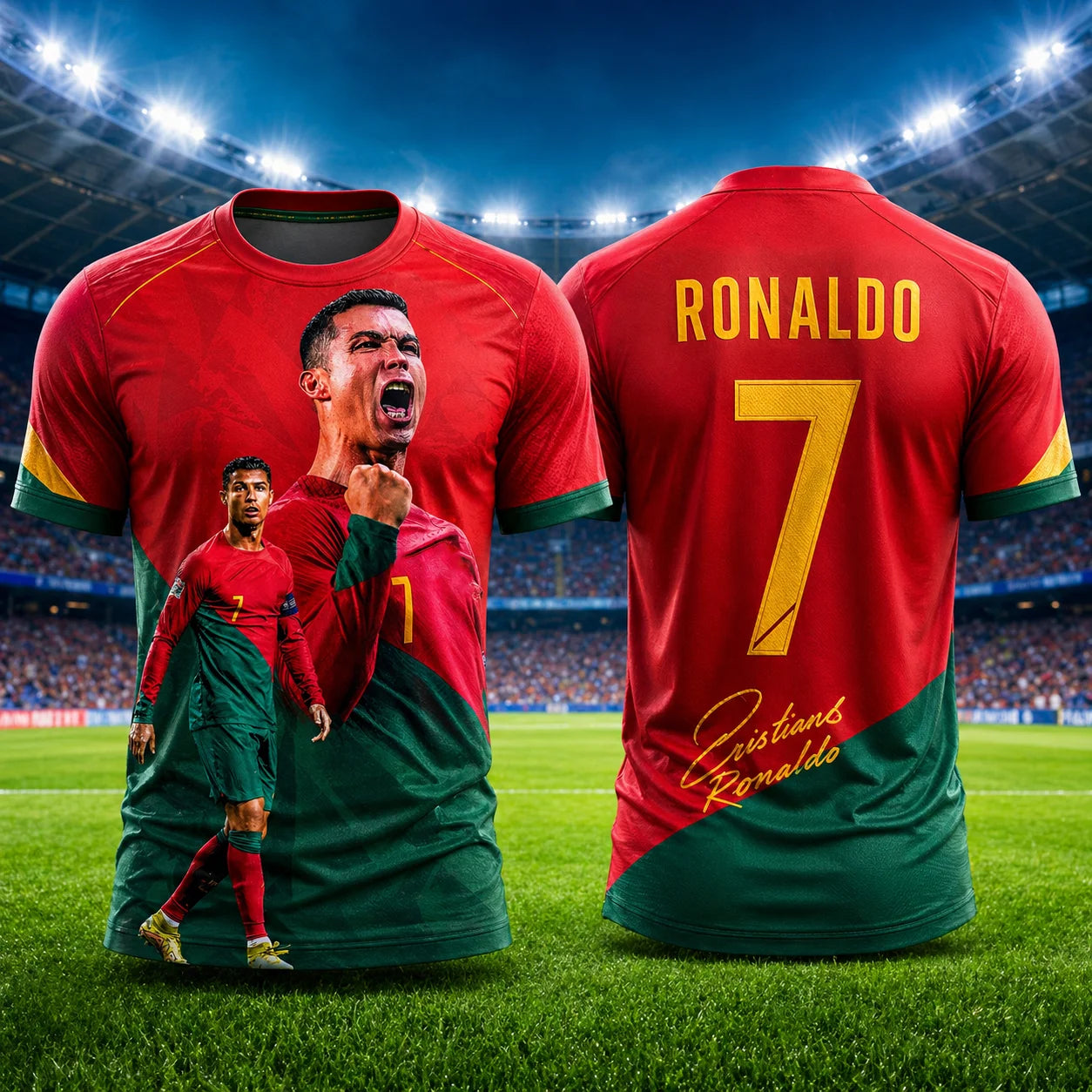 Ronaldo No. 7 Quick-Dry Soccer Jersey