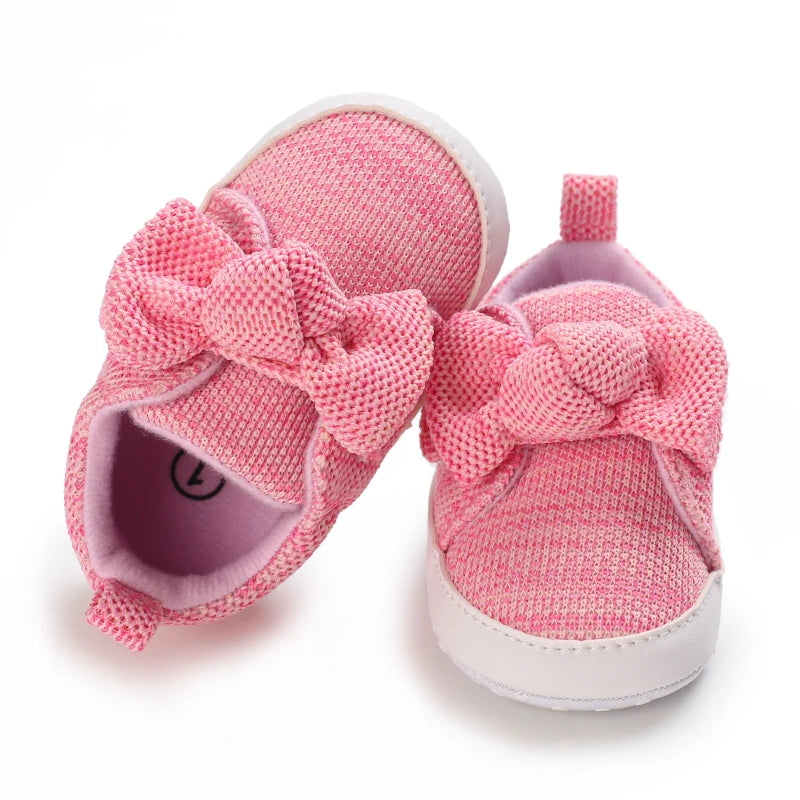 Baby Girl Pink Flat Shoes Soft Sole Lightweight Walking Shoes