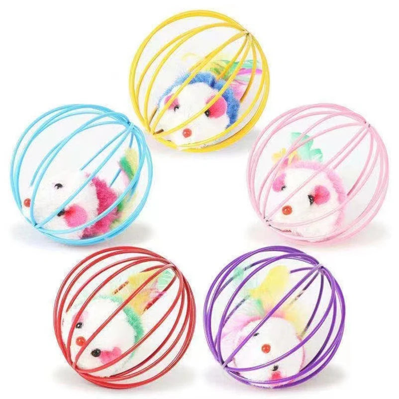 Plush Mouse Cat Toy Interactive Ball Pet Toy