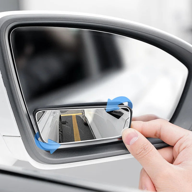 360 Degree Adjustable Blind Spot Mirror Wide Angle Convex Car Rear View Mirror Set