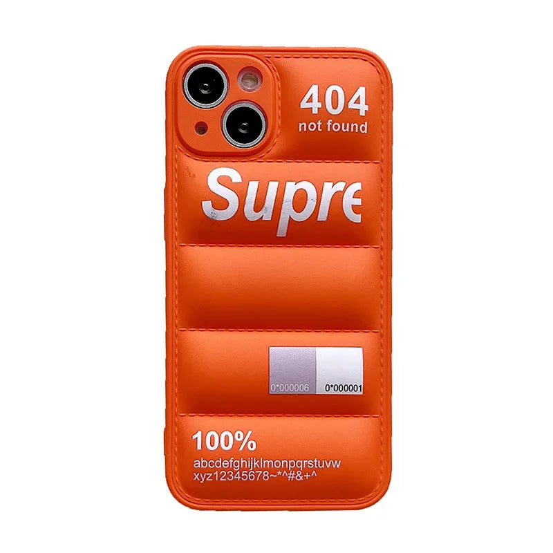Puffer Down Jacket Silicone iPhone Case