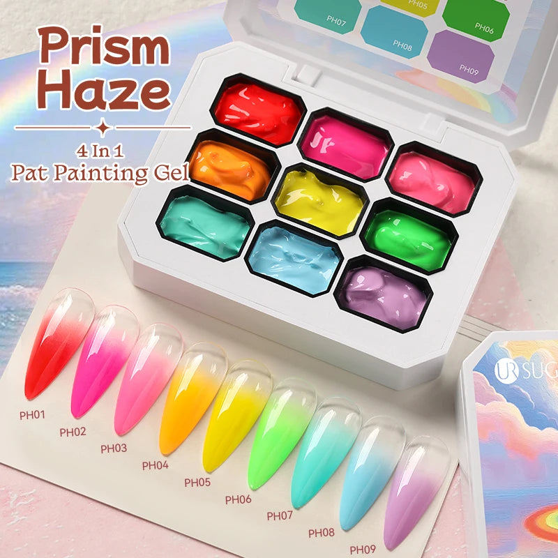 Gradient Nail Art Gel Kit – 4-in-1 Color Painting Gel Set for Ombre & DIY Nail Design