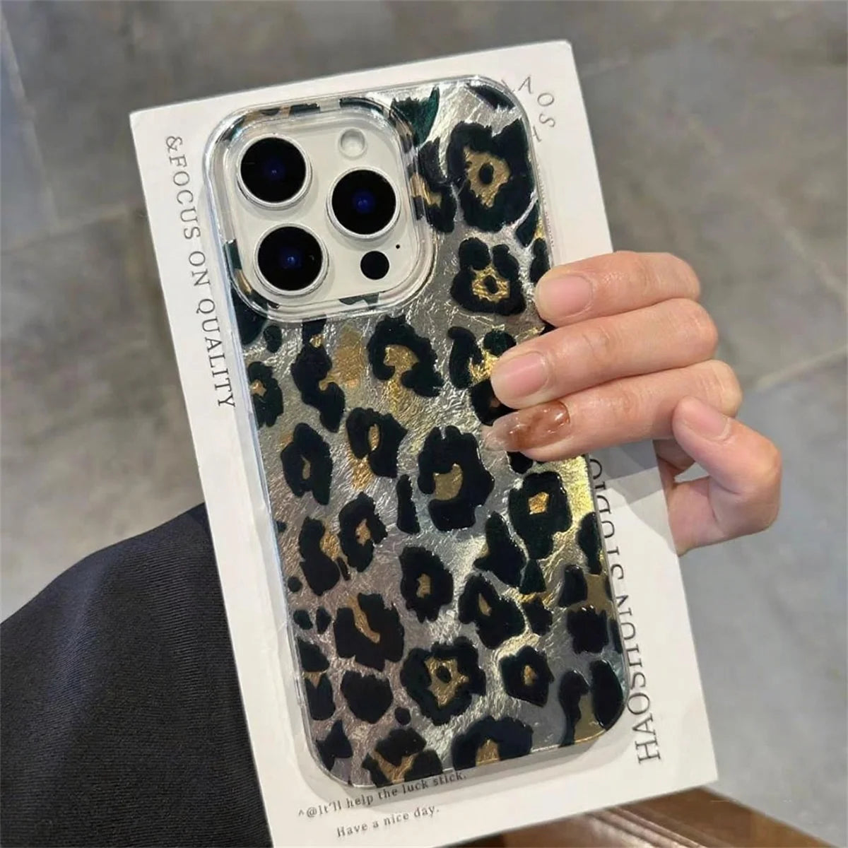 Cute Leopard Print iPhone Case