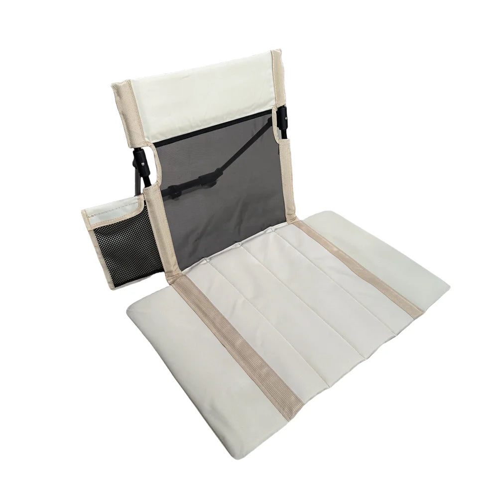 Foldable Camping Floor Chair Oxford Cloth Backrest Cushion