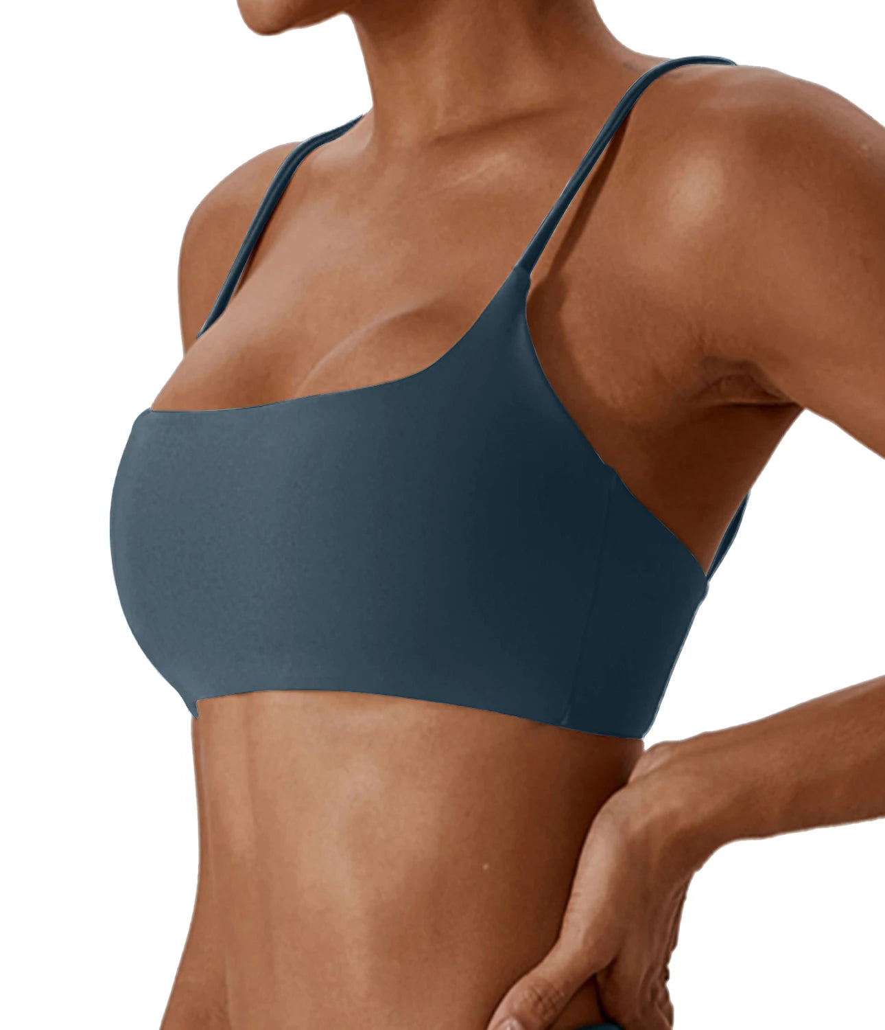 Women Sports Bra Seamless Cross Back Fitness Yoga Top Gym Workout Bra