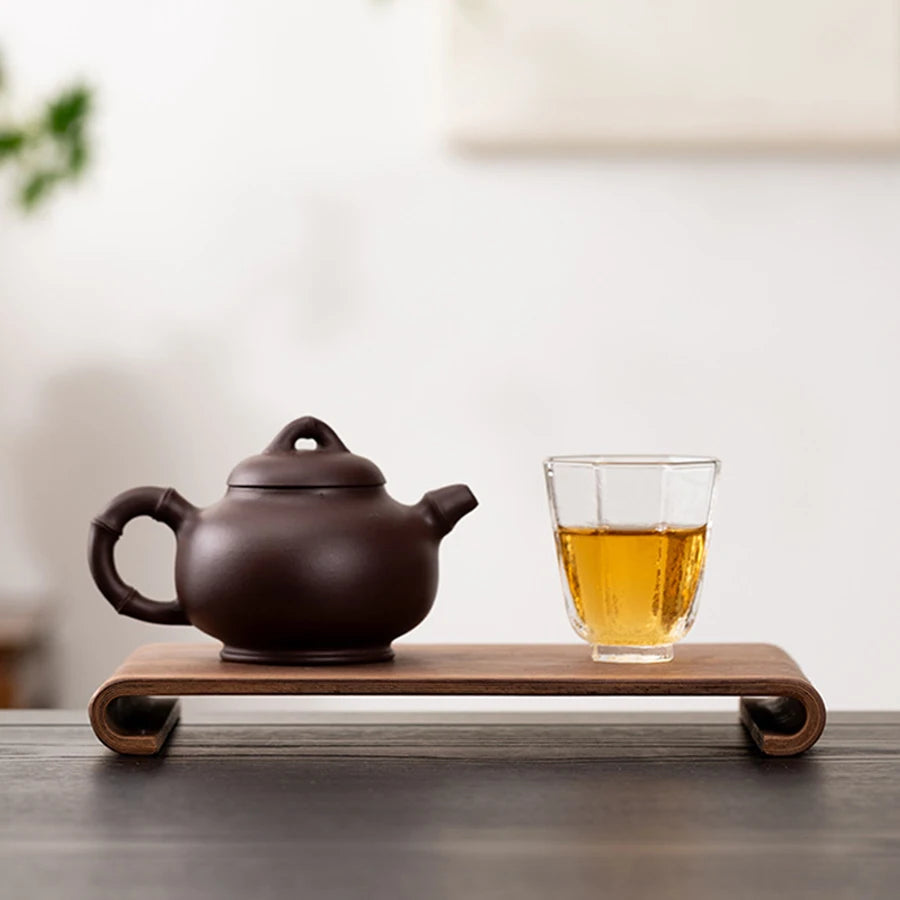 Rectangular Wooden Display Tray Desktop Coffee Table Decorative Heat Resistant Rack