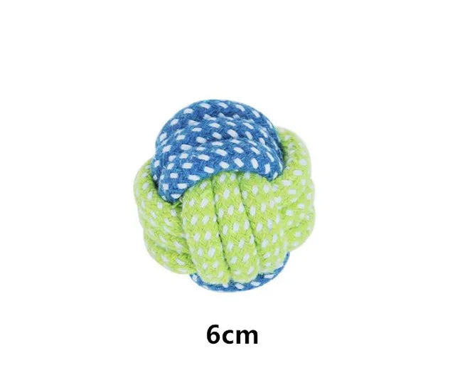 Cotton Rope Dog Chew Ball Toy for Small Large Dogs