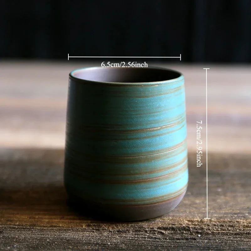 Stoneware Coffee Mug Kiln Fired Gradient Large Water Cup