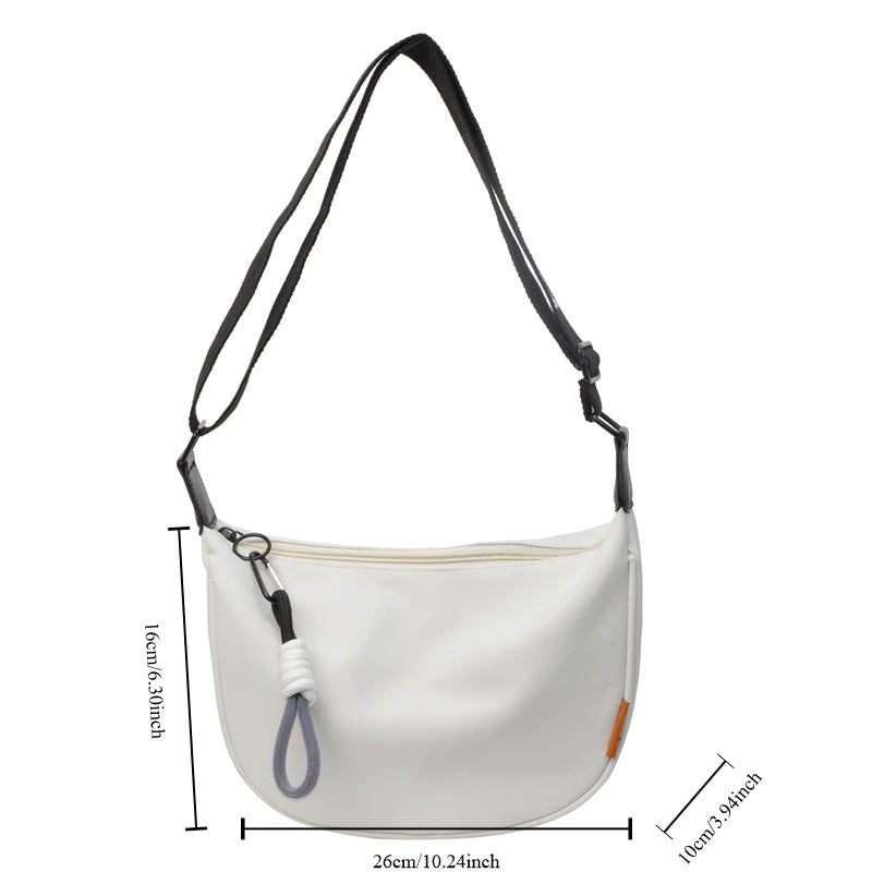 Women’s Dumpling Crossbody Bag Wide Strap Shoulder Purse
