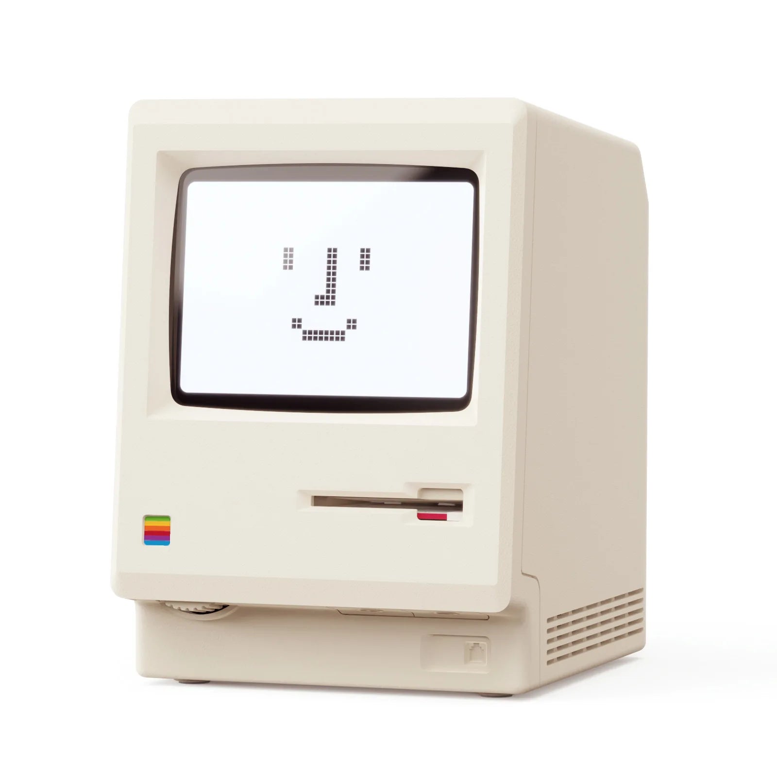 Retro Macintosh Alarm Clock Digital Desktop Ornament Classic Home Decor Clock