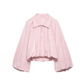 Women Oversize Bomber Jacket Zip Up Casual Y2K Loose Coat Ball Sleeve