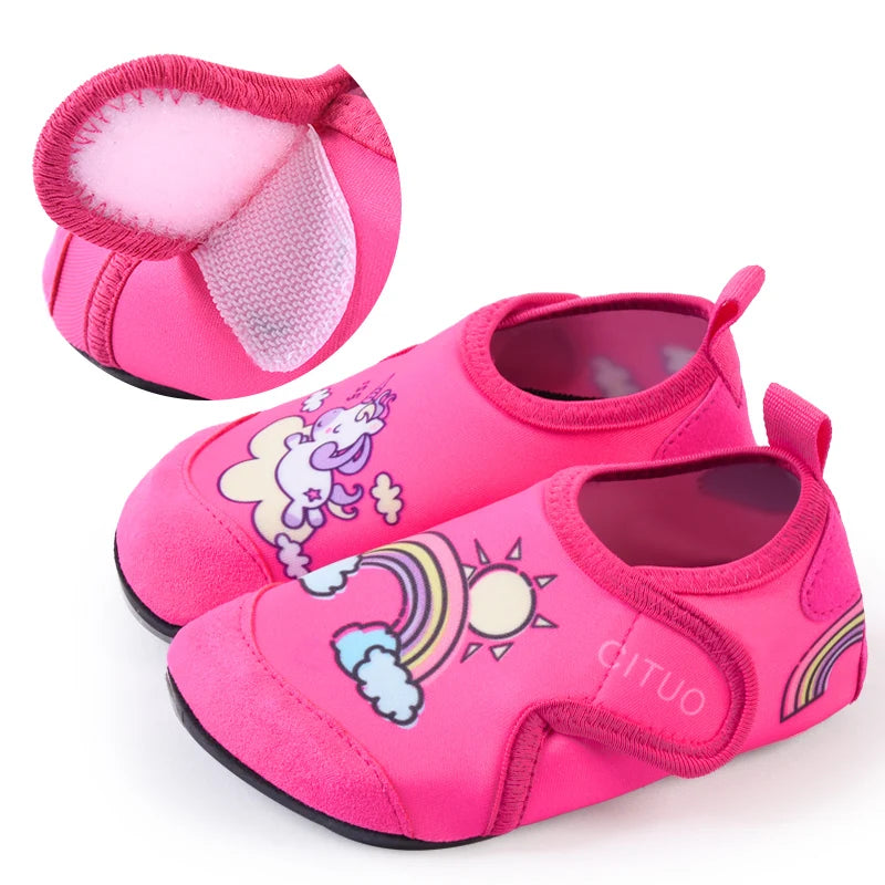 Kids Slide Slippers Anti-Slip Soft Sole Summer Bathroom Sandals Lightweight Indoor Outdoor Shoes for Boys and Girls