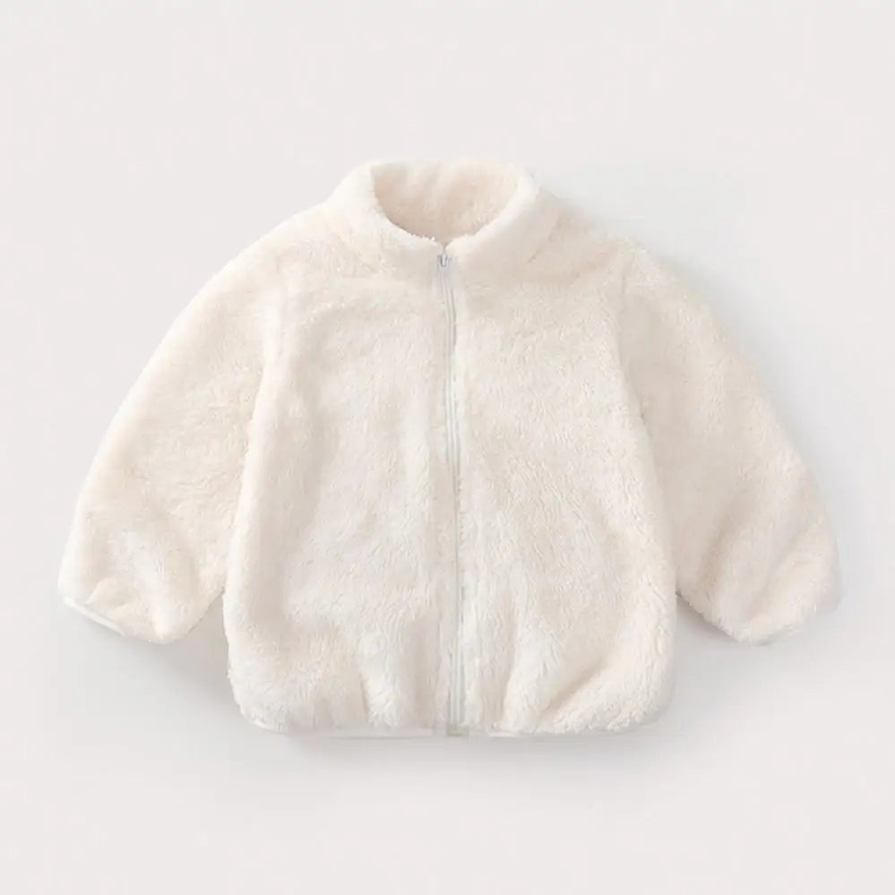 Kids Warm Plush Coat for Baby Boys and Girls