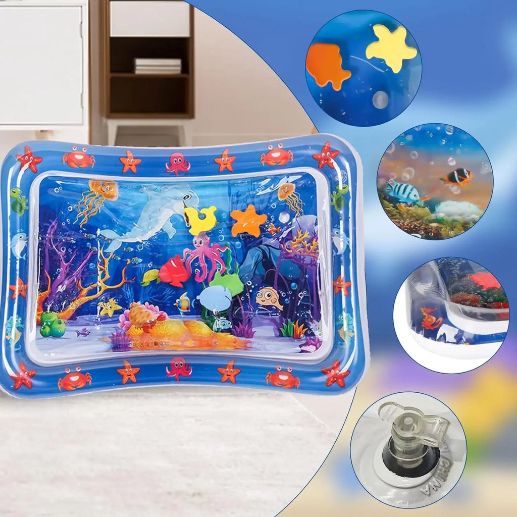 Cat Water Sensory Play Mat – Inflatable Fish Play Pad for Interactive Indoor Fun