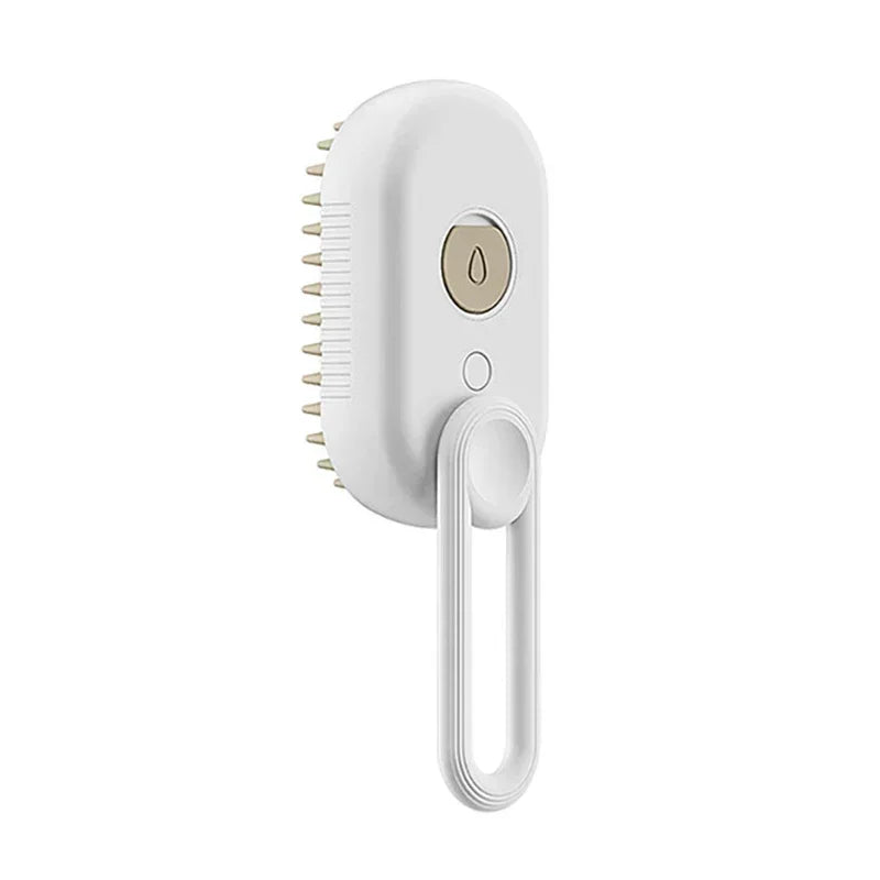Pet Steam Brush with Spray – 3-in-1 Dog & Cat Grooming, Hair Removal & Massage Tool