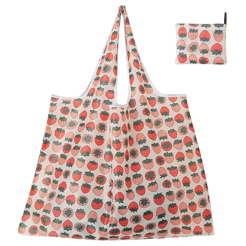 Reusable Grocery Bags Large Foldable Washable Nylon Shopping Bags Heavy Duty Tote