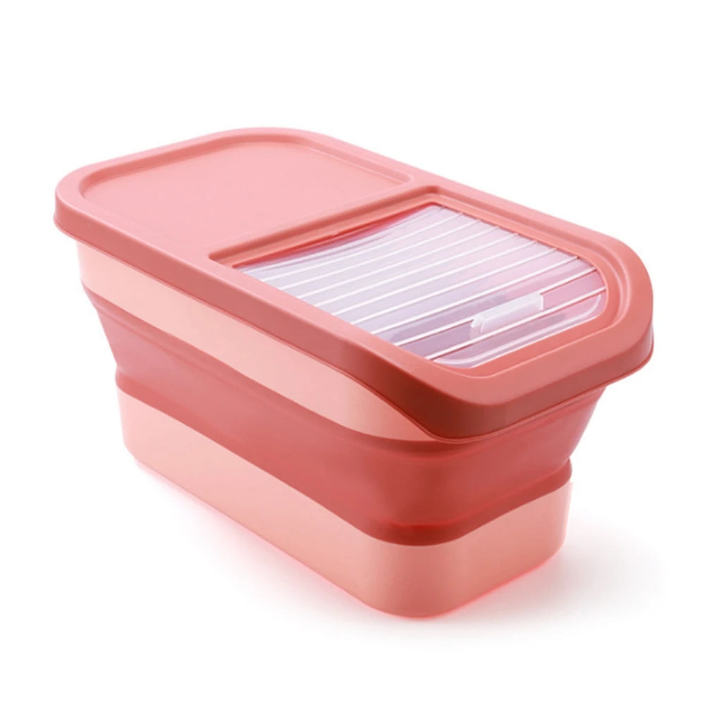 Pet Food Storage Container Airtight Collapsible Dog Cat Food Box 13/33LB