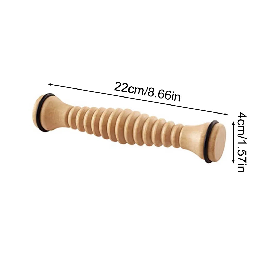 Wooden Foot Massage Roller Deep Tissue Foot Massager Plantar Fasciitis Relief Reflexology Roller Tool