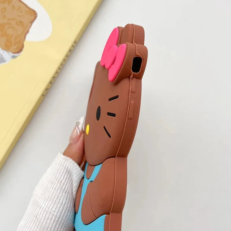 Hello Kitty 3D Cartoon Bow iPhone Case