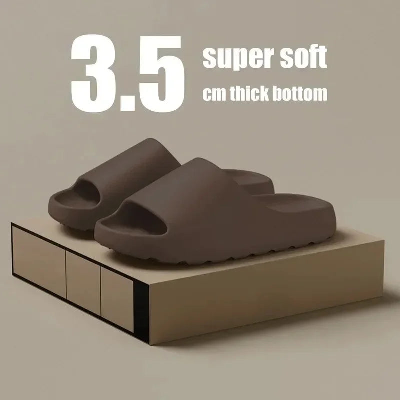 Cloud Slippers Thick Sole EVA Slides – Soft Cushion Non-Slip Indoor Outdoor Sandals