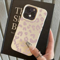 Pink Leopard Lichee Pattern Silicone iPhone Case