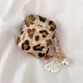 AirPods 1/2/3/Pro Pearl Leopard Case with Charm Luxury Protective Cover Shockproof Sleeve