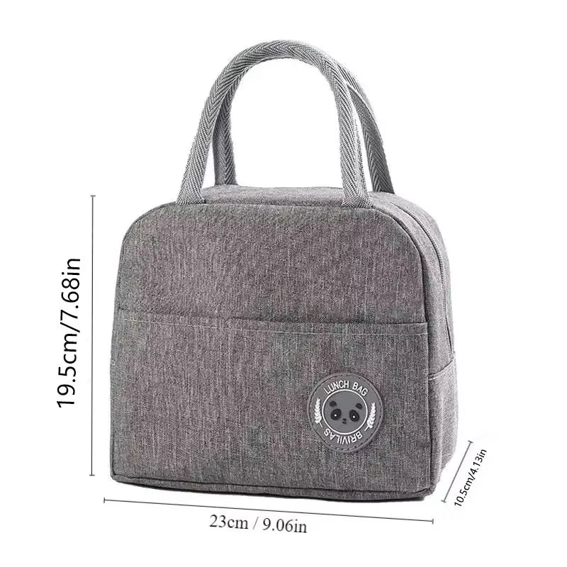 Insulated Lunch Bag Bento Pack Aluminum Foil Meal Bag Ice Pack Student Lunch Handbag